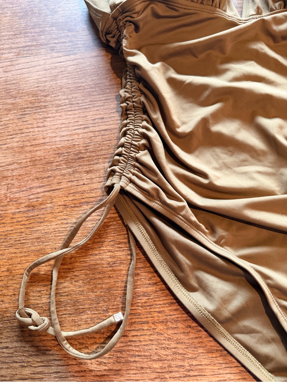 MICHAEL Michael Kors Olive One-Piece Swimsuit with Side Ties - Picture 2 of 10